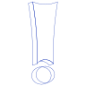 Exclamation Mark Wireframe Element from Volumetric Shapes Set