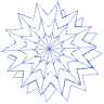 Explode Badge Wireframe Element from Volumetric Shapes Set