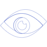 Eye Focus Wireframe Element from Volumetric Shapes Set