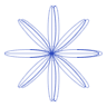 Flower Star Wireframe Element from Volumetric Shapes Set