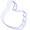 Hand 2 Line Element from Volumetric Shapes Set