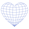 Heart Wireframe 2 Element from Volumetric Shapes Set