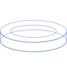 Oval Cylinder Wireframe 1 Element from Volumetric Shapes Set