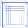 Rectangle Frame Wireframe 2 Element from Volumetric Shapes Set