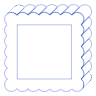 Rectangle Frame Wireframe 3 Element from Volumetric Shapes Set