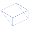 Rectangle Pyramid Wireframe Element from Volumetric Shapes Set