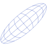 Sphere Oval Globe 2 Wireframe Element from Volumetric Shapes Set
