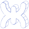 Spider Wireframe Element from Volumetric Shapes Set