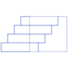 Stairs Wireframe 1 Element from Volumetric Shapes Set