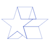Star Prism Wireframe Element from Volumetric Shapes Set