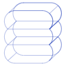 Terminator Triple Wireframe Element from Volumetric Shapes Set
