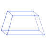 Trapezoid Wireframe Element from Volumetric Shapes Set