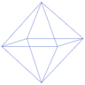 Triangle Pyramid Octahedron 3 Wireframe Element from Volumetric Shapes Set