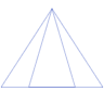 Triangle Pyramid Wireframe 2 Element from Volumetric Shapes Set