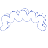 Zigzag Wireframe 1 Element from Volumetric Shapes Set
