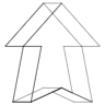 Arrow Element from Symbols 3D - Wireframe Set