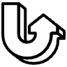 Arrow Turn Up Element from Symbols 3D Fun - Line Set