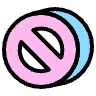 Ban Prohibit Element from Symbols 3D Fun - Filled Set