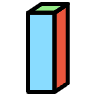 Block I Slim Element from Symbols 3D Fun - Filled Set