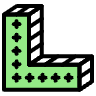 Block L Corner Element from Symbols 3D Fun - Pattern Set