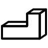 Block L Right Element from Symbols 3D Fun - Line Set