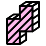 Block Zigzag Vertical Right Element from Symbols 3D Fun - Pattern Set