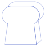 Bread 1 Element from Symbols 3D - Line Set