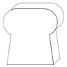 Bread 1 Element from Symbols 3D - Line Set