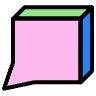 Bubble Square Element from Symbols 3D Fun - Filled Set