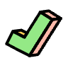 Check Correct Element from Symbols 3D Fun - Filled Set