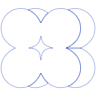 Circle Flower Element from Symbols 3D - Line Set