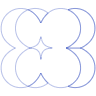 Circle Flower Element from Symbols 3D - Wireframe Set