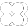 Circle Flower Element from Symbols 3D - Line Set