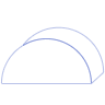 Circle Half Up Element from Symbols 3D - Line Set