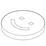 Circle Smile Element from Symbols 3D - Line Set