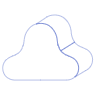 Cloud 2 Element from Symbols 3D - Line Set