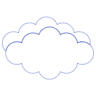 Cloud 4 Element from Symbols 3D - Line Set