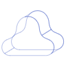 Cloud 2 Element from Symbols 3D - Wireframe Set
