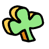 Clover Element from Symbols 3D Fun - Filled Set