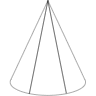 Cone Oval Element from Symbols 3D - Line Set