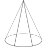 Cone Oval Element from Symbols 3D - Wireframe Set