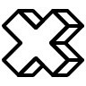 Cross False Element from Symbols 3D Fun - Line Set