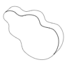Curve Guitar Element from Symbols 3D - Line Set