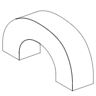 Curve Half Element from Symbols 3D - Line Set