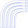 Curve Rainbow Way 1 Element from Symbols 3D - Line Set