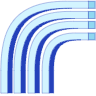 Curve Rainbow Way 1 Element from Symbols 3D - Duo Set