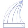 Curve Rainbow Way 2 Element from Symbols 3D - Wireframe Set