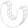 Curve U Element from Symbols 3D - Wireframe Set