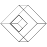 Diamond Cubiod Element from Symbols 3D - Wireframe Set