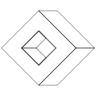 Diamond Cubiod Element from Symbols 3D - Line Set